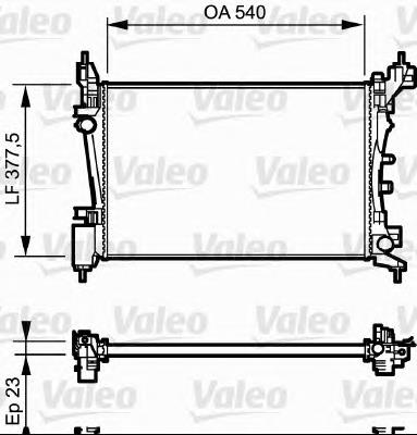 735042 VALEO radiador