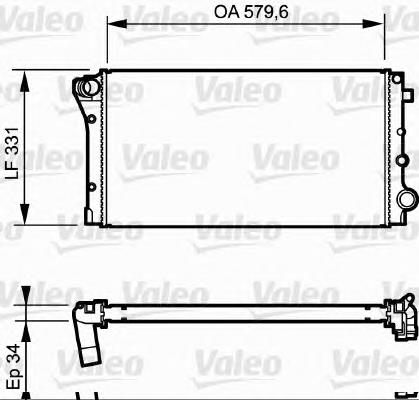 734932 VALEO radiador refrigeración del motor