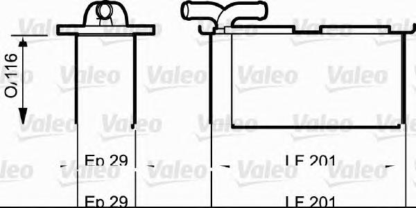818838 VALEO Radiador de aceite
