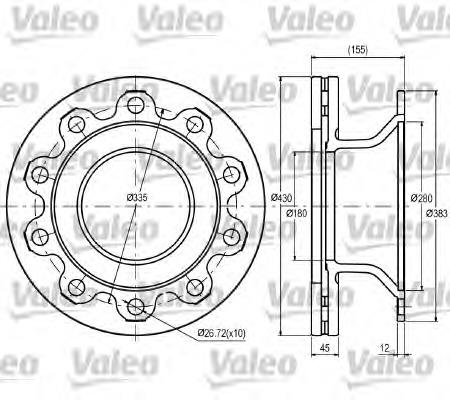 Disco de freno trasero NSX108420 Road House