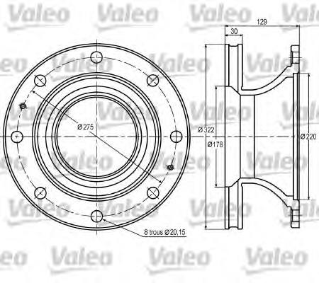 Freno de disco delantero 736019 Diesel Technic