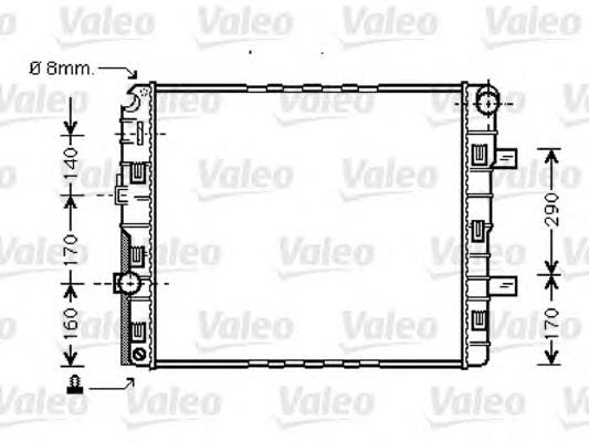 Radiador refrigeración del motor 67221A Nissens