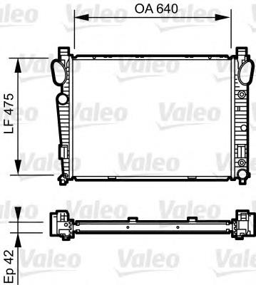 735230 VALEO radiador refrigeración del motor