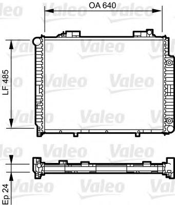 735231 VALEO radiador refrigeración del motor