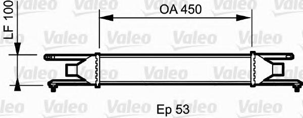 818823 VALEO radiador de aire de admisión