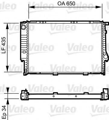 731523 VALEO radiador refrigeración del motor