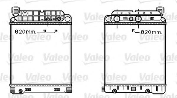 733416 VALEO radiador refrigeración del motor