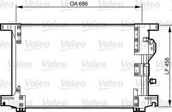 818034 VALEO condensador aire acondicionado