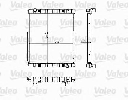 Radiador refrigeración del motor 733481 VALEO