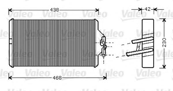 812354 VALEO radiador calefacción