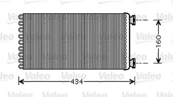 812352 VALEO radiador de calefacción