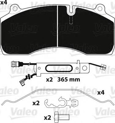 Comprar 882259 VALEO Pastillas delanteras de freno