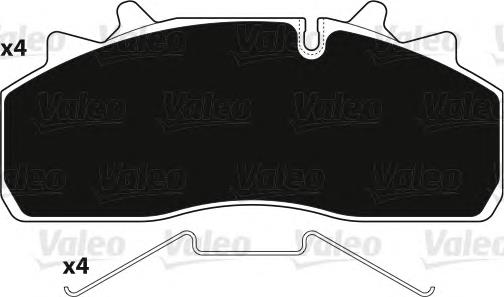 882228 VALEO Pastillas delanteras