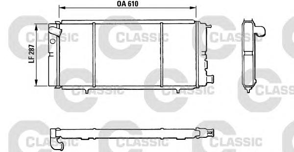 310827 VALEO radiador refrigeración del motor