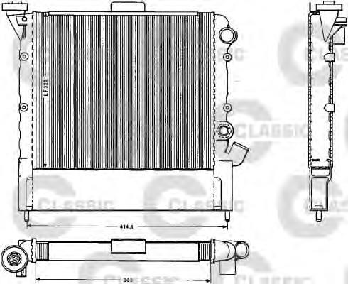 383852 VALEO radiador refrigeración del motor