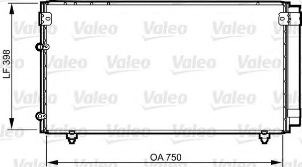 814207 VALEO condensador aire acondicionado