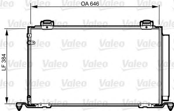 814209 VALEO Radiador de aire acondicionado