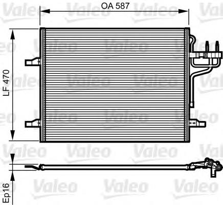 814185 VALEO condensador aire acondicionado