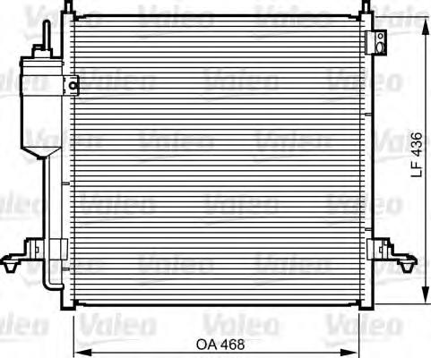 814214 VALEO condensador aire acondicionado