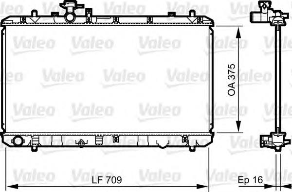 Radiador refrigeración del motor 735407 VALEO