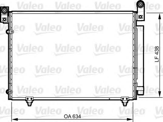 814266 VALEO condensador aire acondicionado