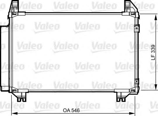 814233 VALEO condensador aire acondicionado