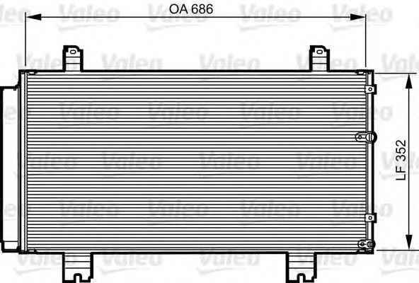 814226 VALEO condensador aire acondicionado