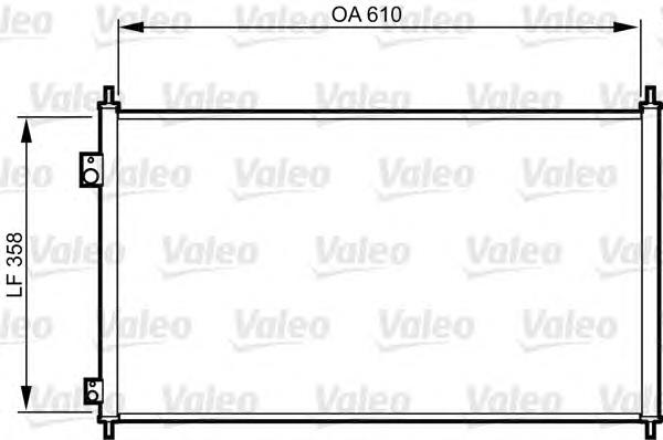 Condensador aire acondicionado 814243 VALEO