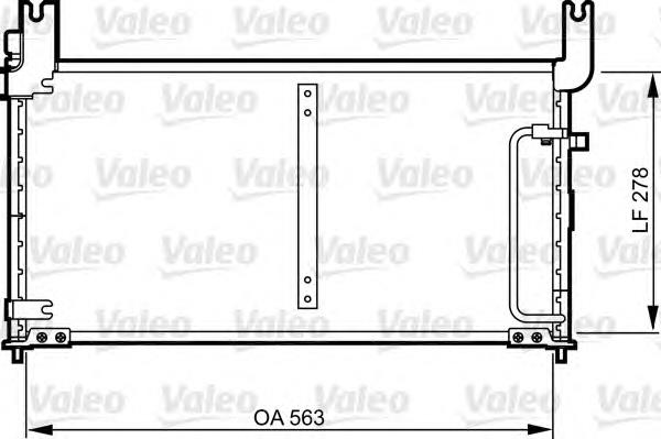 814305 VALEO condensador aire acondicionado