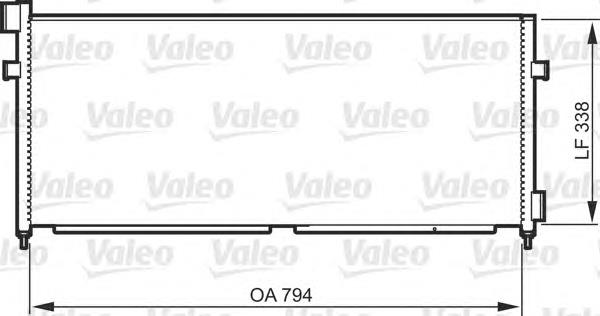 818987 VALEO condensador aire acondicionado