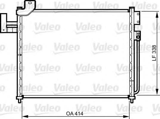 814316 VALEO condensador aire acondicionado