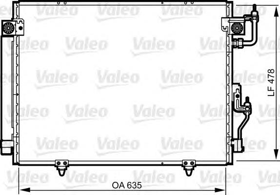 817790 VALEO condensador aire acondicionado