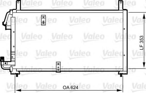 814277 VALEO condensador aire acondicionado