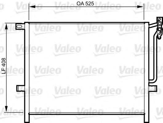 814287 VALEO condensador aire acondicionado