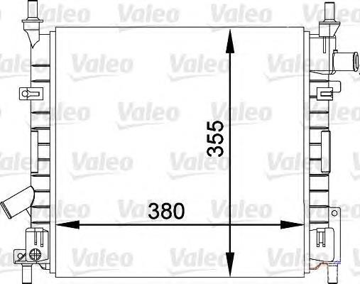 Radiador refrigeración del motor 1221061 Ford