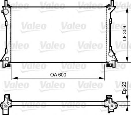 Radiador refrigeración del motor 732962 VALEO