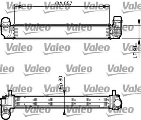 818269 VALEO radiador de aire de admisión