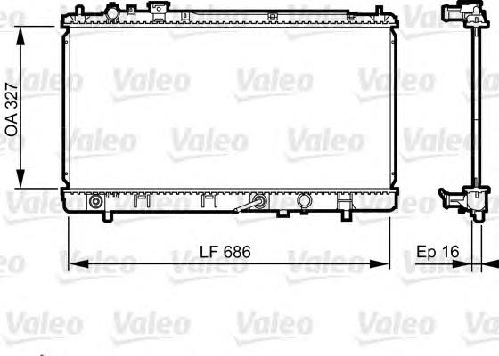 735240 VALEO radiador refrigeración del motor