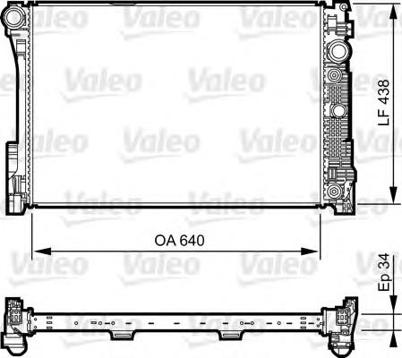 735292 VALEO radiador refrigeración del motor