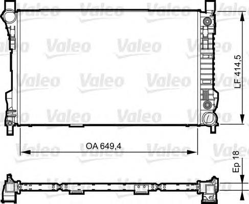 58389 NRF radiador refrigeración del motor