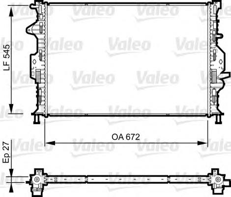 735602 VALEO radiador