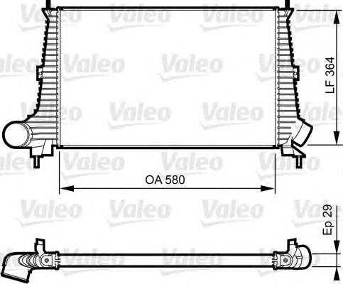 817276 VALEO radiador de aire de admisión