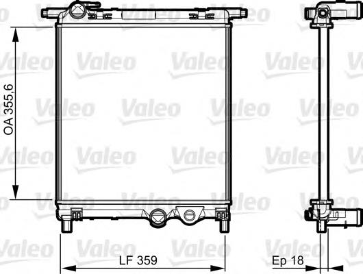 735469 VALEO radiador refrigeración del motor