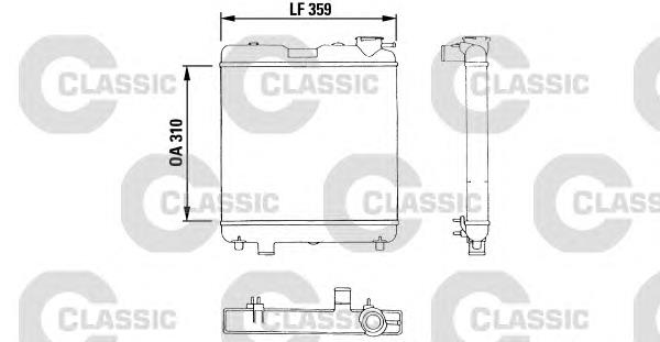 383053 VALEO radiador refrigeración del motor