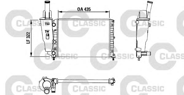 230976 VALEO radiador refrigeración del motor