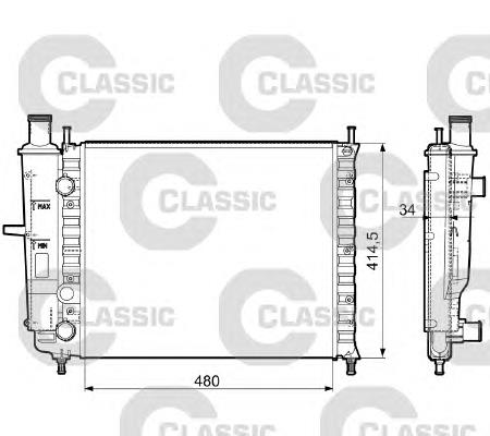 232788 VALEO radiador refrigeración del motor