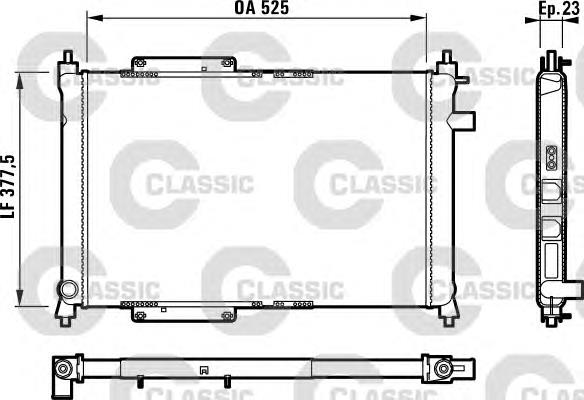 231818 VALEO radiador refrigeración del motor