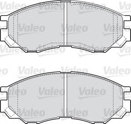 598522 VALEO pastillas de freno delanteras