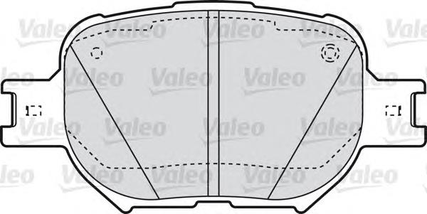 598827 VALEO pastillas de freno delanteras