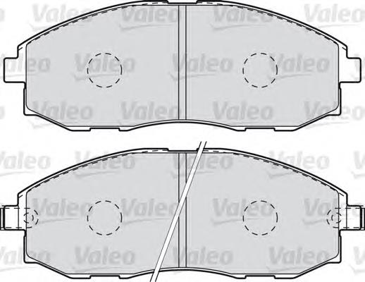 598908 VALEO pastillas de freno delanteras